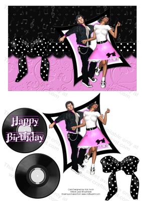 Pink Rock N Roll Birthday