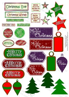 Christmas Embelishment Tags