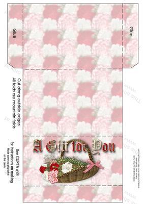Carnation Basket Mum Birthday Wallet