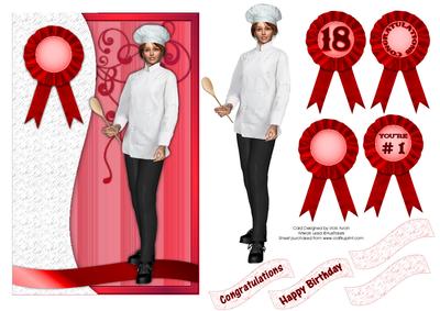 Female Chef Birthday or Congratulations