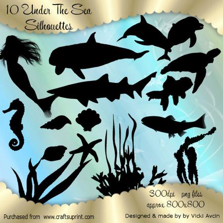 Under the Sea Silhouettes