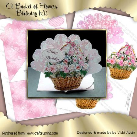 Basket of Flowers Birthday Kit