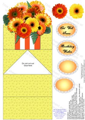 Yellow and Orange Gerbra Birthday