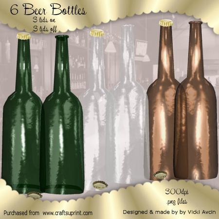 6 Beer Bottles