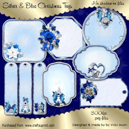 Frosty Christmas Tags