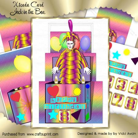Xtenda Jackie in the Box Birthday Card
