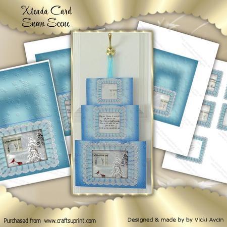 Xtenda Christmas Snow Scene Card