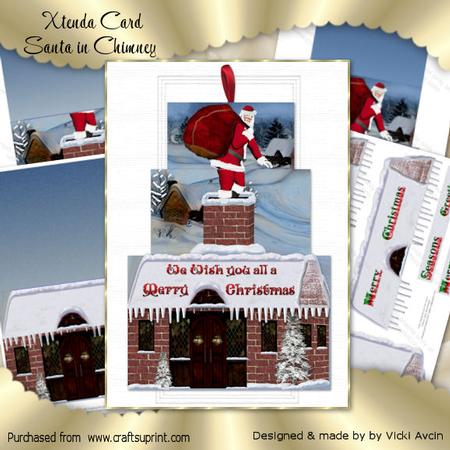 Xtenda Santa in Chimney Christmas