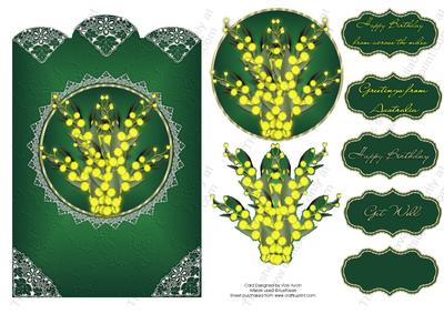 Australian Wattle Birthday or Greetings