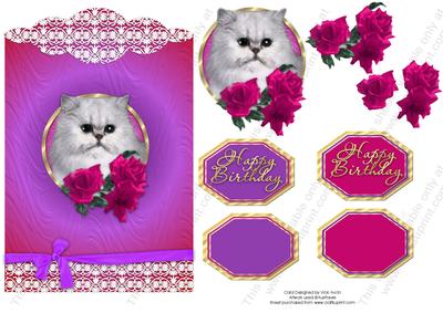 Cat Scallop Top Birthday