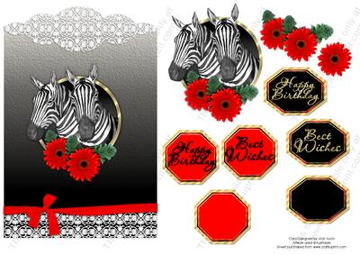 Zebra Scallop Top Birthday