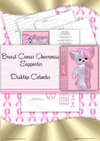 Breast Cancer Awareness Desktop Calendar Base