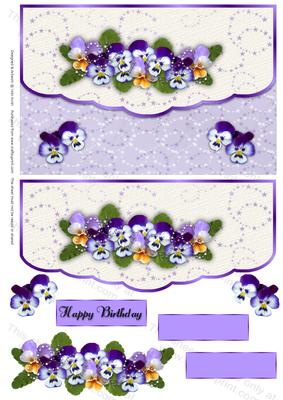 Violet Envelope Birthday