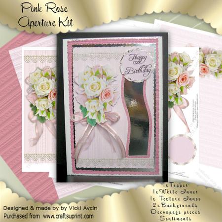 Pink and Cream Roses Birthday Aperture Kit