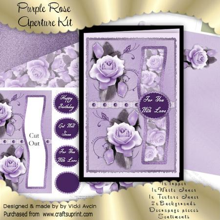 Purple Roses Birthday Aperture Kit