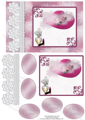 Ladies Pink Hat Birthday