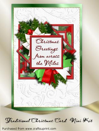 Traditional Christmas Card Mini Kit