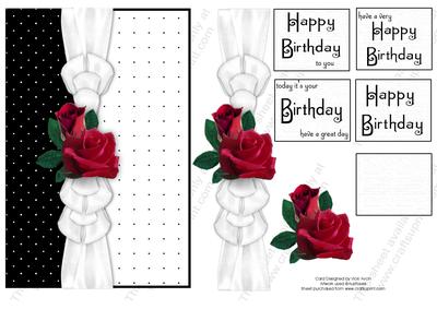 Black and White Collection Red Rose