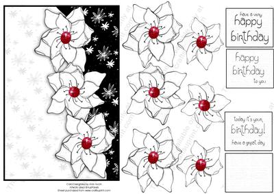 Black and White Collection 3 Flowers