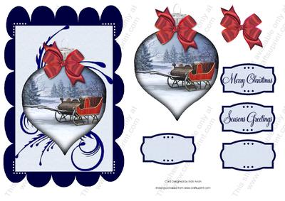 Christmas Scene Bauble 1