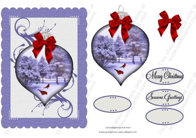Christmas Scene Bauble 2