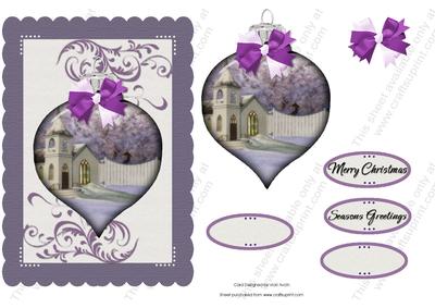 Christmas Scene Bauble 3