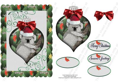 Christmas Australian Koala Bauble