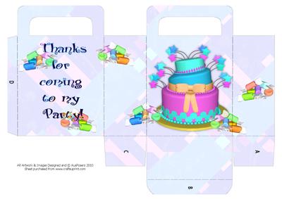 Birthday Party Thank You Bag