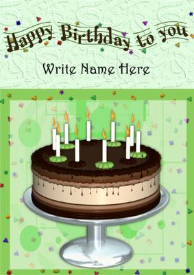 Choc Mint Birthday Cake