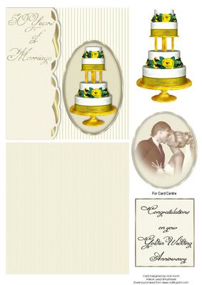 Golden Wedding Anniversary Card