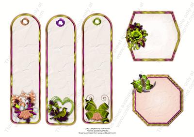 Christmas Tags Various Colour 1