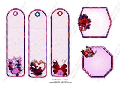 Christmas Tags Pink 2