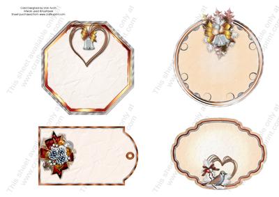 Christmas Tags Orange1