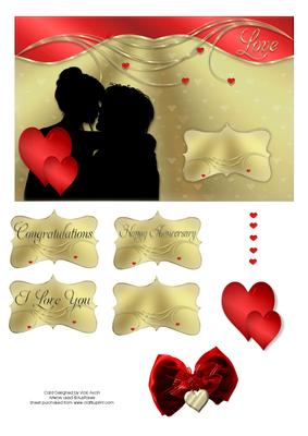 I Love You Anniversary/wedding Card