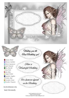 Birthstone Birthday Card