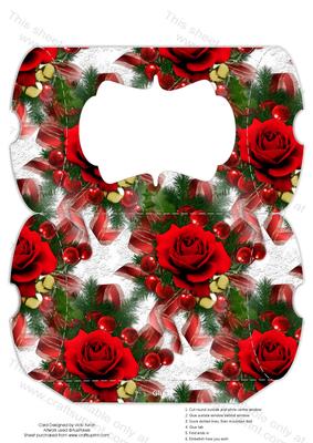 Christmas Rose Pillow Box