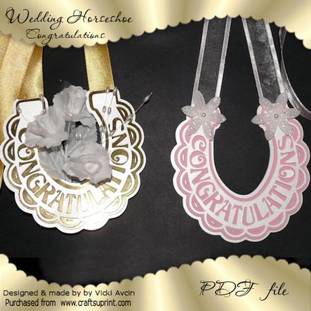 Wedding Horseshoe Congratulations