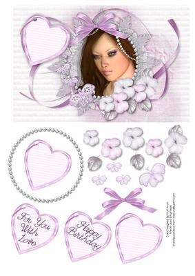 Soft Pink Birthday Card