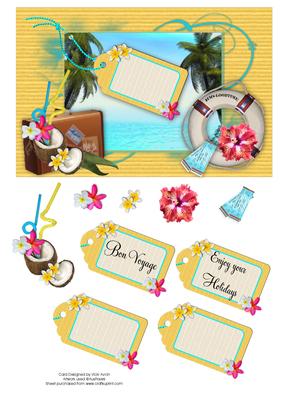 Bon Voyage or Holiday Card