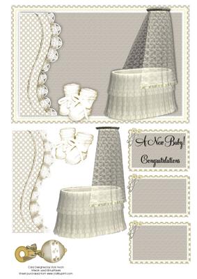 Gold Baby Card
