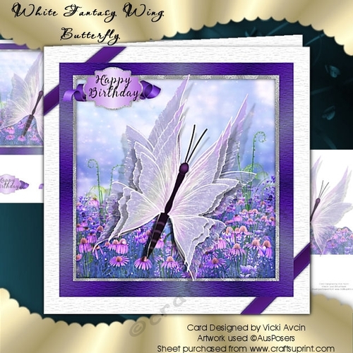Purple Fantasywing Butterfly