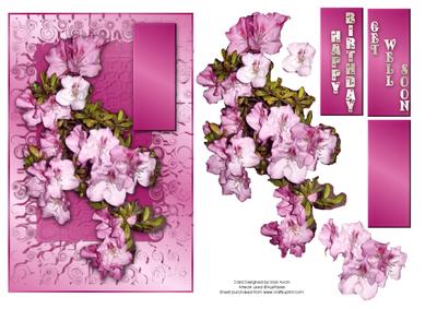 Azalea Birthday/get Well Card