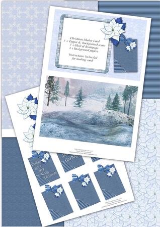 Snowy Christmas Shaker Card Kit