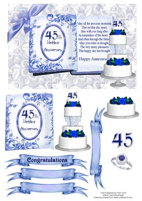 45th Sapphire Wedding Anniversary