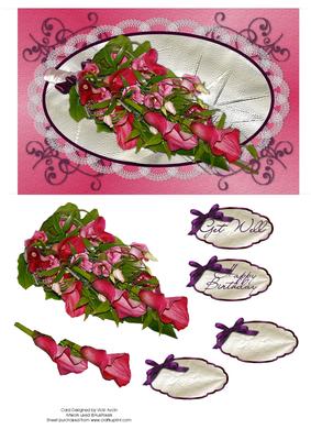 Lilly Boquet Get Well or Birthday Card