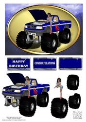 Monster Truck Coloured