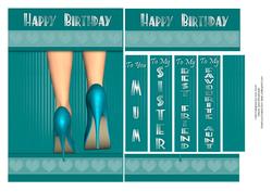 Stilleto Heels Birthday Card