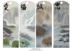 Oriental Art Book Marks