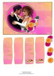 Pink and Orange Gerbra Wedding