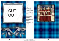 Christmas Carolers Easy 3D Look Card